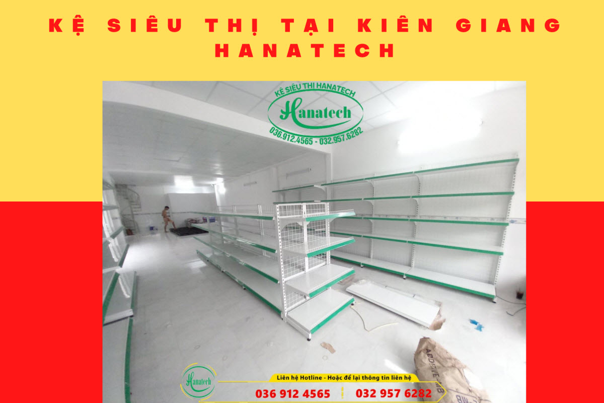 Giá kệ siêu thị trưng bày sản phẩm tại Kiên Giang