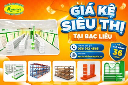Kệ siêu thị tại Bạc Liêu