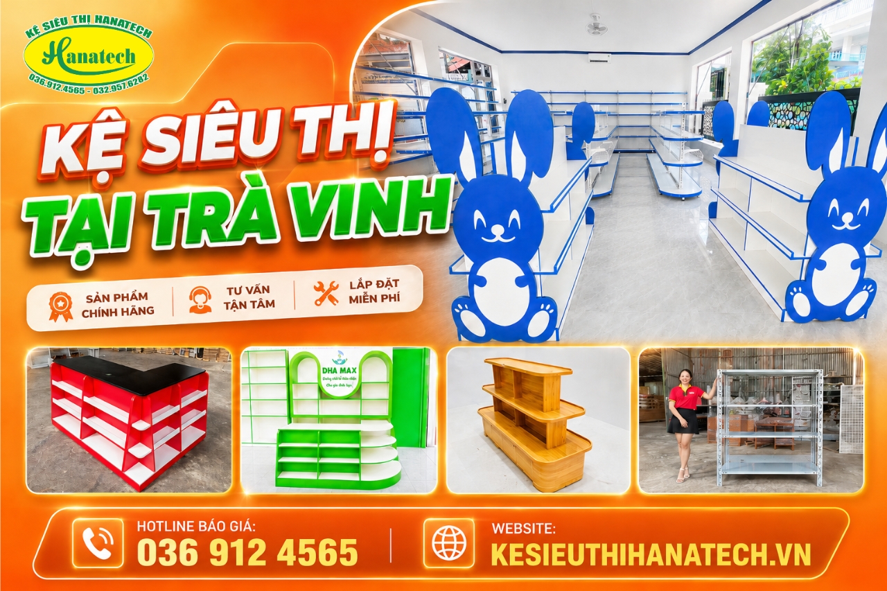 Kệ siêu thị tại Trà Vinh