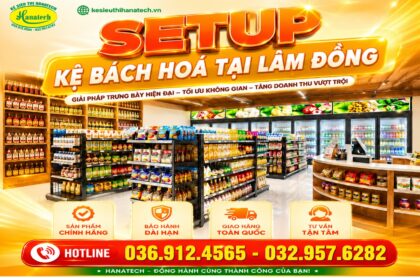 Lắp đặt kệ bách hóa tổng hợp tại Bảo Lâm – Lâm Đồng