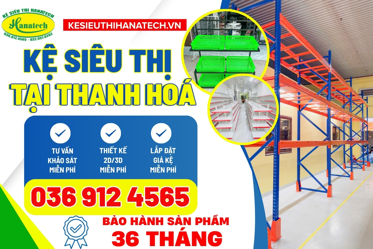 Kệ siêu thị tại Thanh Hoá