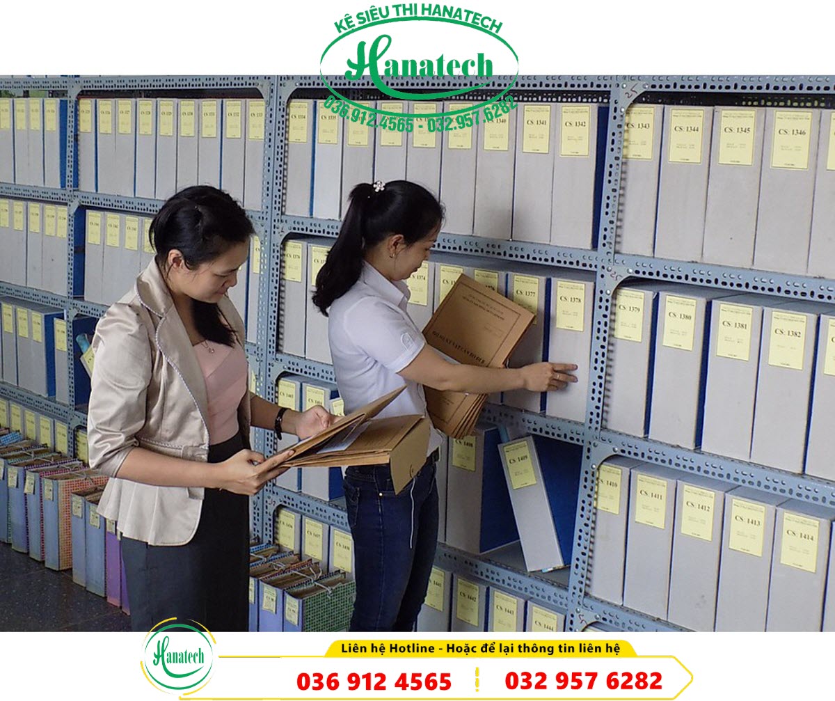 Giá kệ đựng tài liệu hồ sơ văn phòng hoặc trong kho