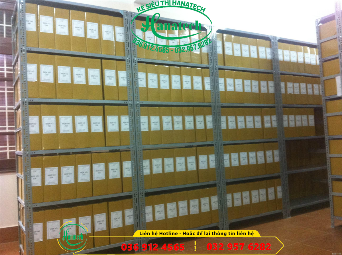 Giá kệ đựng tài liệu hồ sơ văn phòng hoặc trong kho