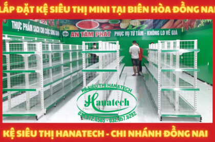 Lắp đặt giá kệ cho siêu thị Mini tại Biên Hòa Đồng Nai