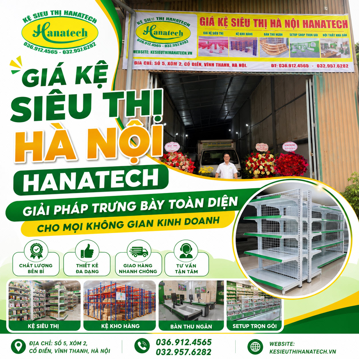 Giá kệ siêu thị Hà Nội