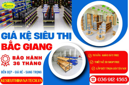 Giá kệ siêu thị tại Bắc Giang