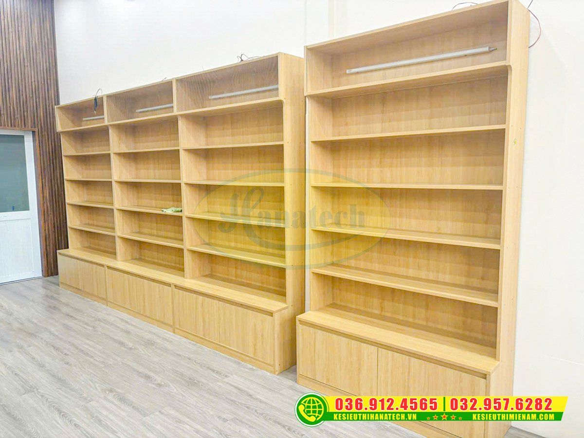 Mẫu tủ kệ trưng bày sản phẩm tại Hà Nội