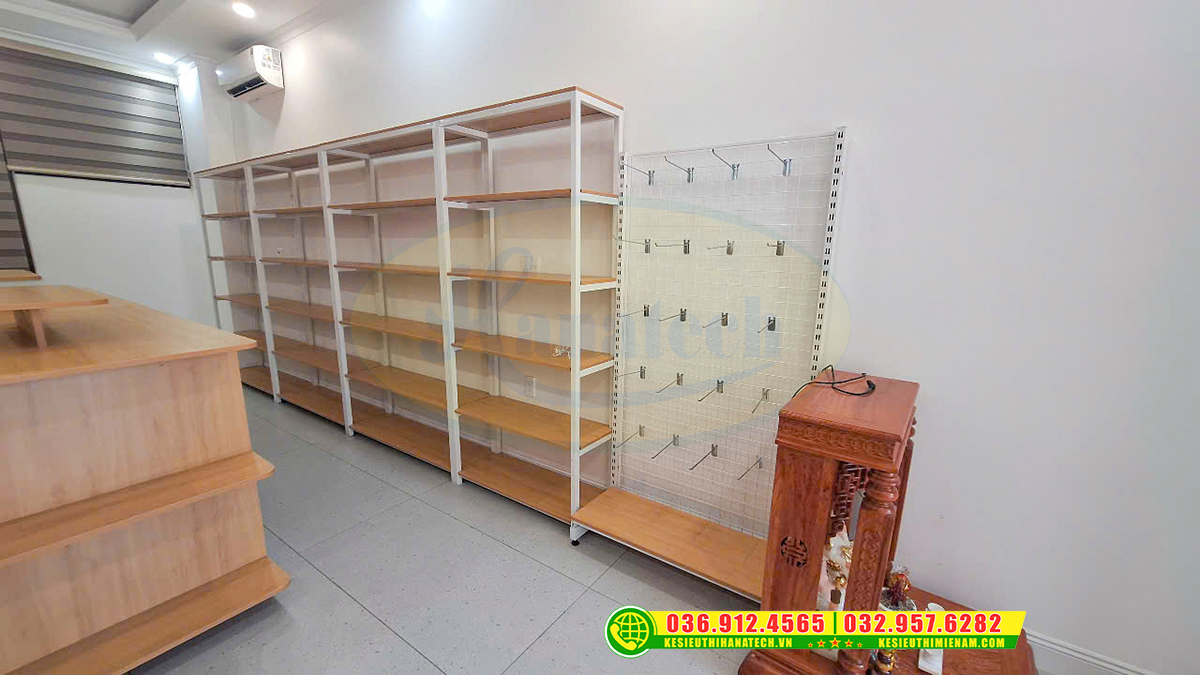 Mẫu tủ kệ trưng bày sản phẩm tại Hà Nội