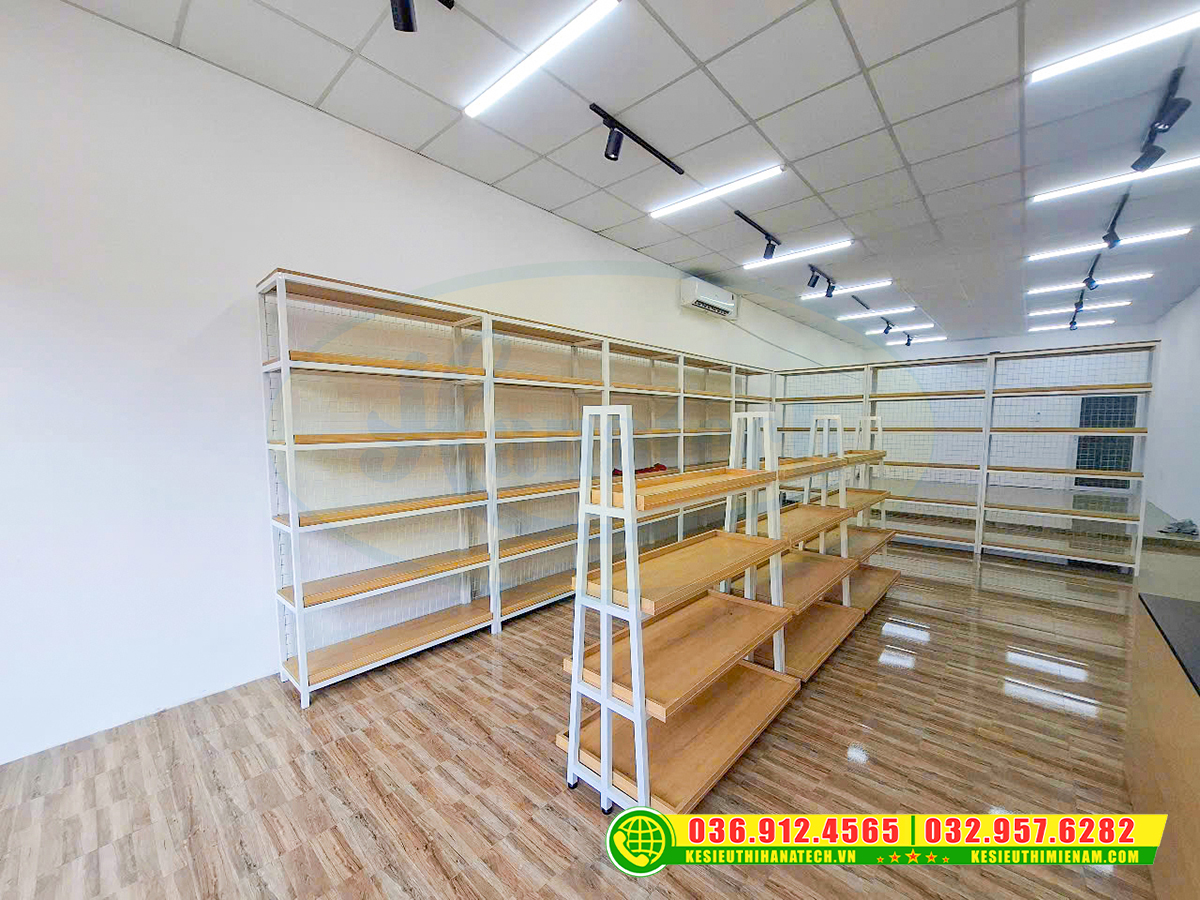 Mẫu tủ kệ trưng bày sản phẩm tại Hà Nội