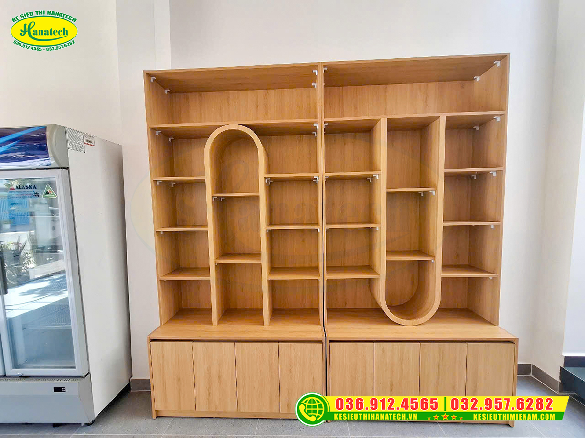 Mẫu tủ kệ trưng bày sản phẩm tại Hà Nội