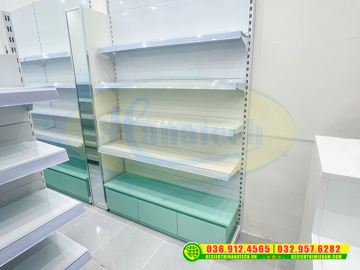 Mẫu tủ kệ trưng bày sản phẩm tại Hà Nội