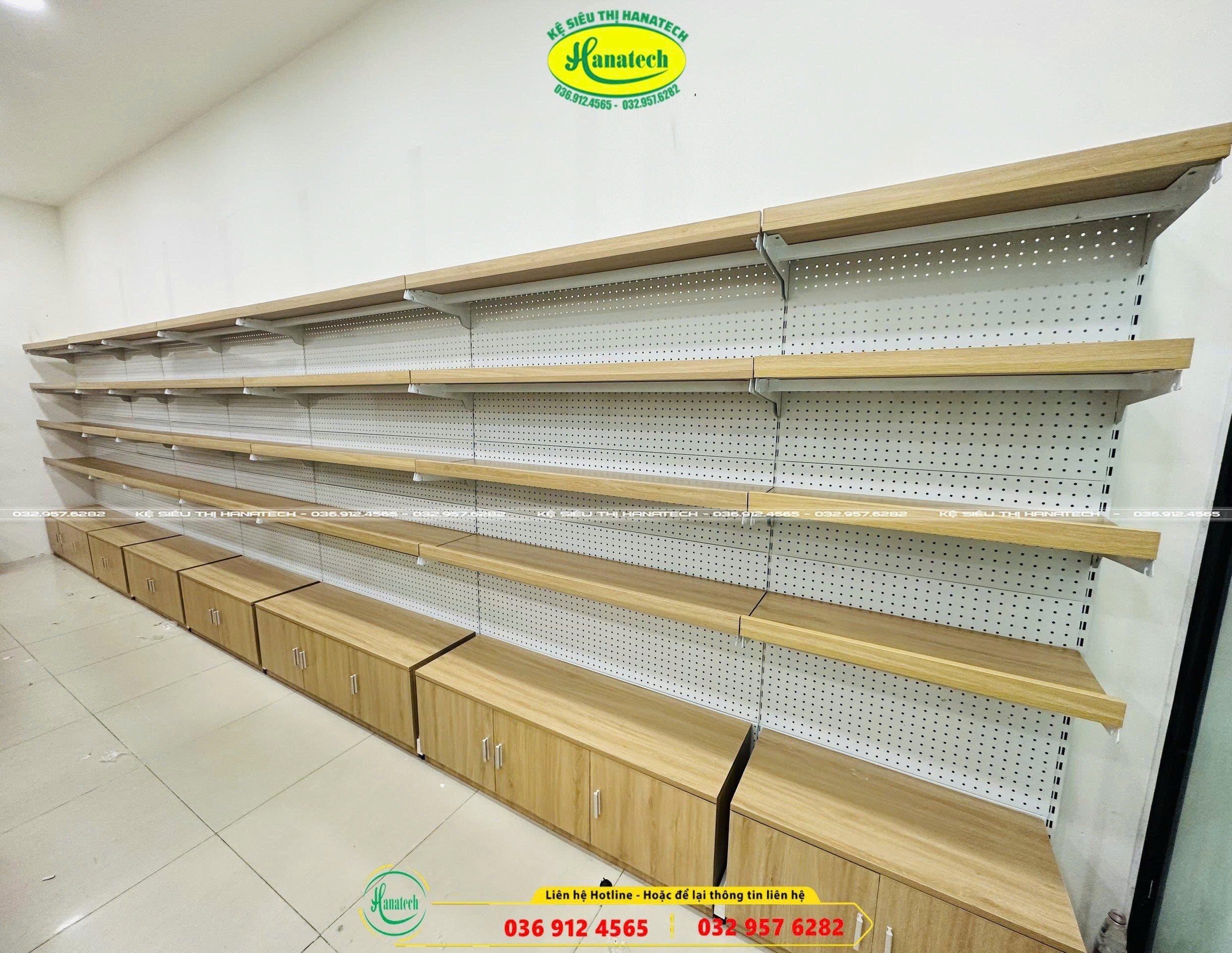 Mẫu tủ kệ trưng bày sản phẩm tại Hà Nội