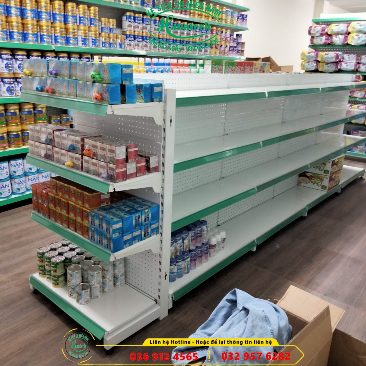 Giá kệ siêu thị trưng bày sản phẩm bán hàng tại Nha Trang - Khánh Hòa