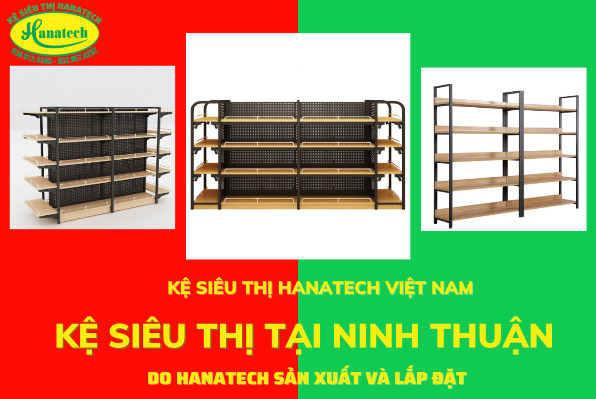 Giá kệ siêu thị trưng bày sản phẩm tại Ninh Thuận