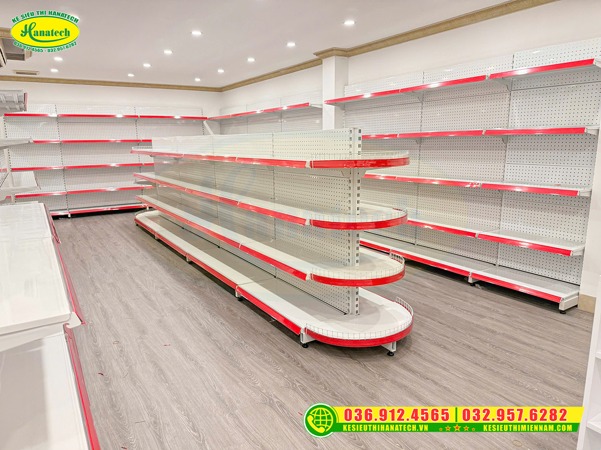 Kệ siêu thị đôi lưng tôn đục lỗ tại Tuy Phong