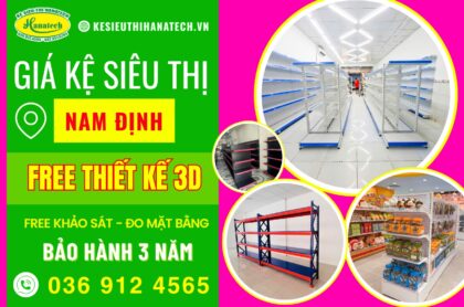 Kệ siêu thị tại Nam Định Hanatech