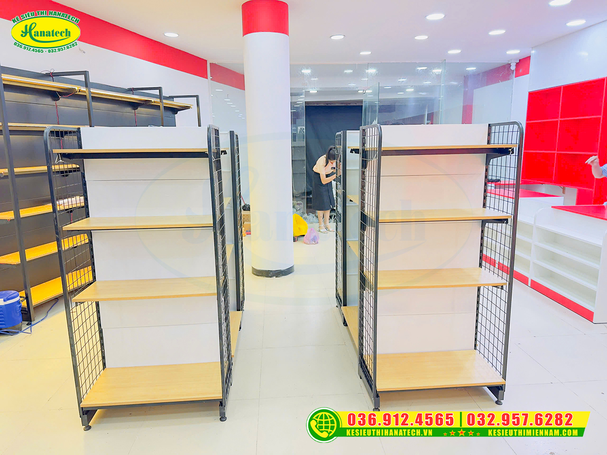 Kệ siêu thị tại Thái Nguyên Hanatech