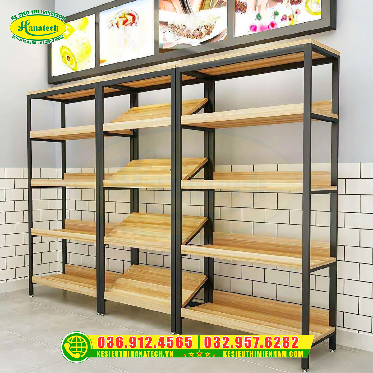 Kệ siêu thị tại Thái Nguyên Hanatech