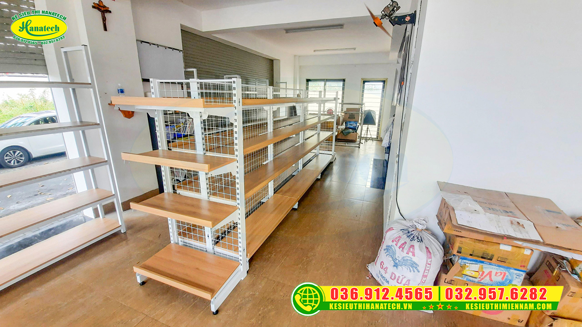 Kệ siêu thị tại Thái Nguyên Hanatech