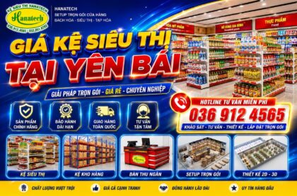 Kệ siêu thị tại Yên Bái Hanatech