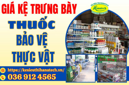 Giá kệ trưng bày thuốc bảo vệ thực vật