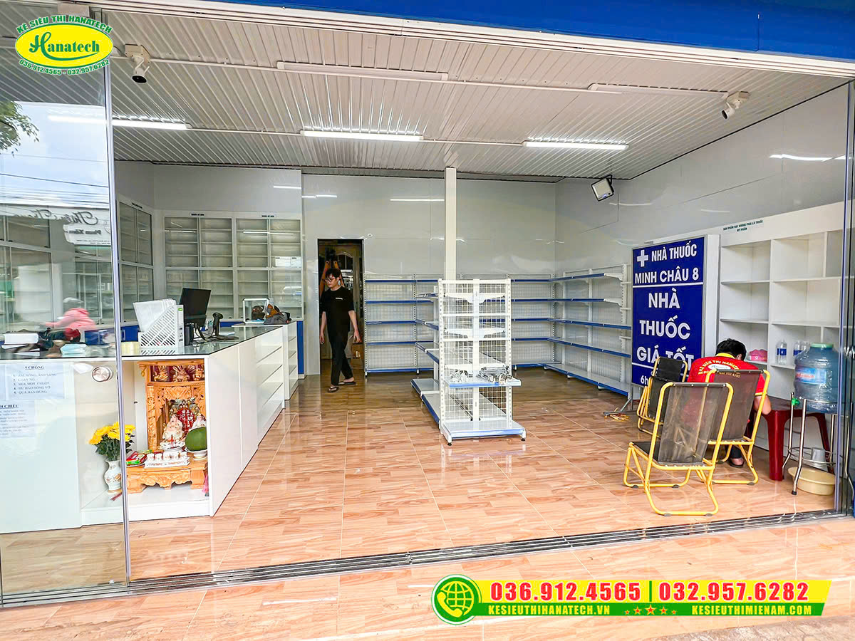 Lắp đặt kệ nhà thuốc đạt chuẩn tại Lâm Đồng