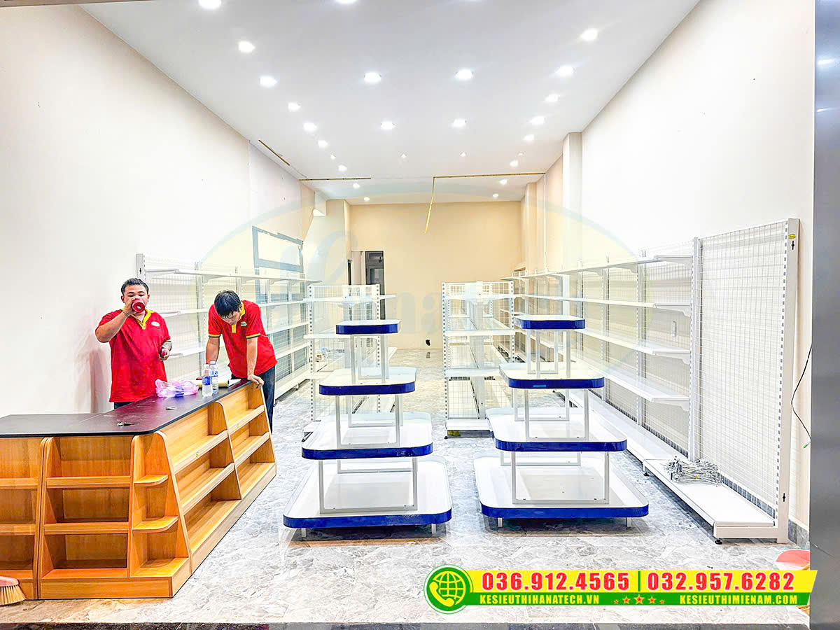 Cung cấp nội thất shop – Kệ siêu thị chất lượng tại Đạ Huoai Lâm Đồng