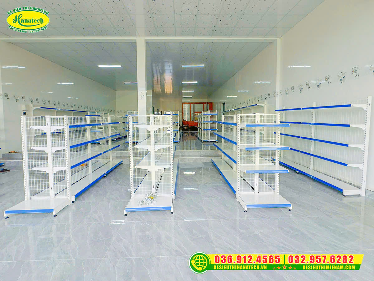 Setup nội thất shop – Giá kệ siêu thị chuyên nghiệp tại Đạ Tẻh Lâm Đồng