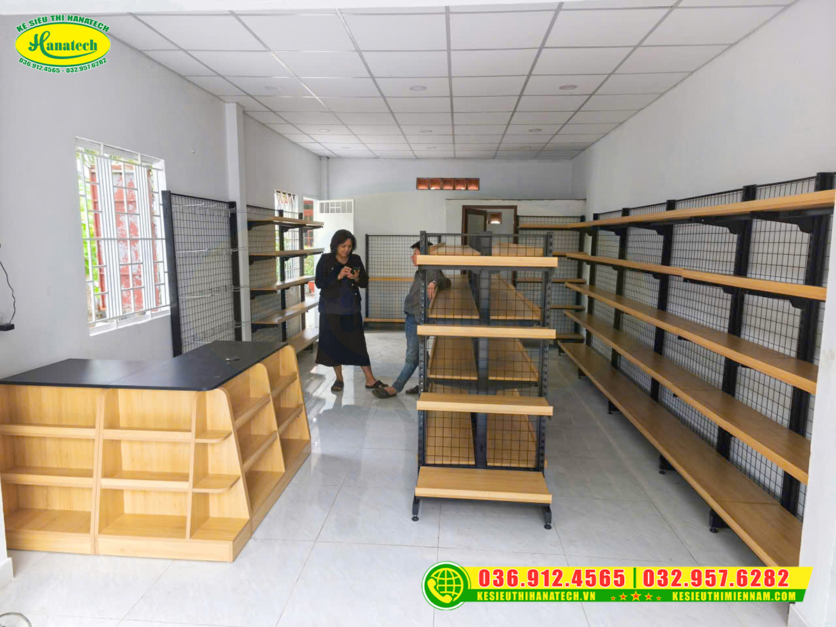 Kệ siêu thị tại Đạ Huoai