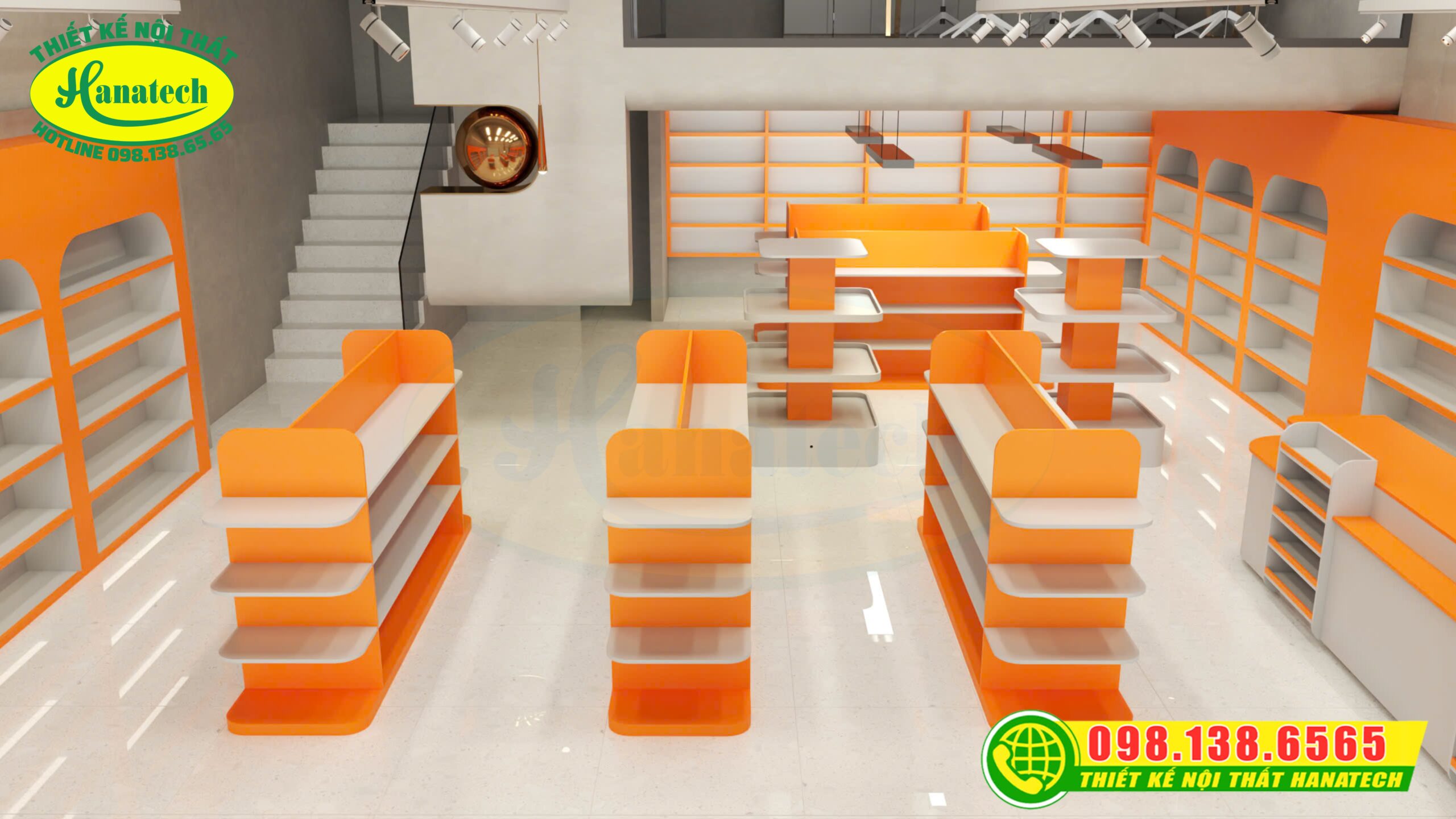 Setup nội thất shop – Giá kệ siêu thị chuyên nghiệp tại Đạ Tẻh Lâm Đồng