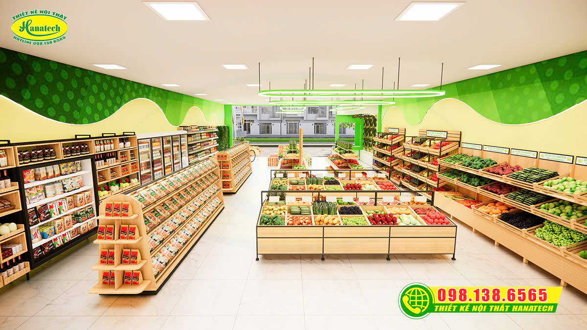 Thi công nội thất shop – Kệ siêu thị giá tốt tại huyện Đam Rông Lâm Đồng