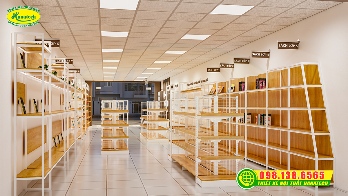 Setup nội thất shop – Kệ siêu thị chuyên nghiệp tại Đơn Dương Lâm Đồng | Hanatech