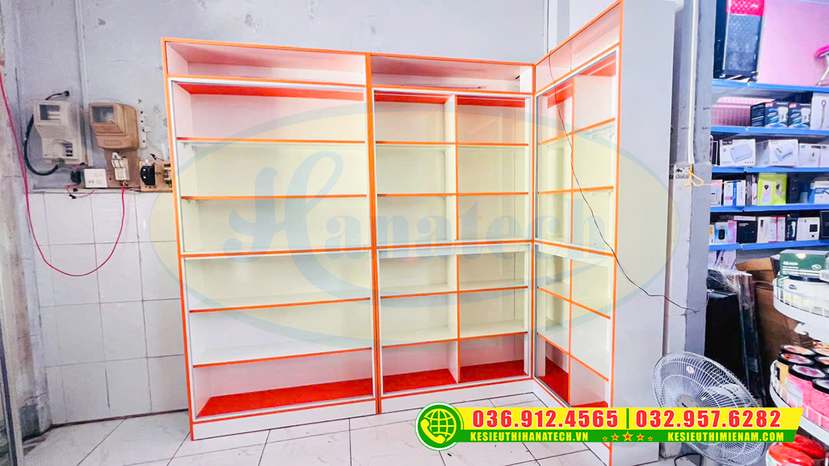 Hanatech thi công nội thất shop – Lắp đặt kệ siêu thị tận nơi tại Bảo Lâm Lâm Đồng