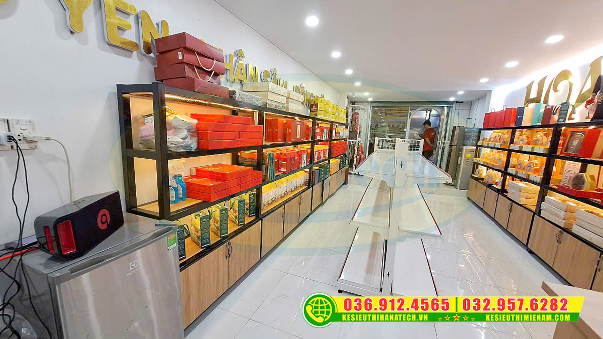 Setup nội thất shop – Giá kệ siêu thị chuyên nghiệp tại Đạ Tẻh Lâm Đồng