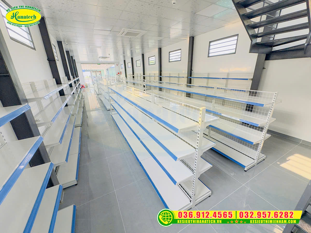 Lắp đặt kệ siêu thị cửa hàng bách hoá Hà Nội