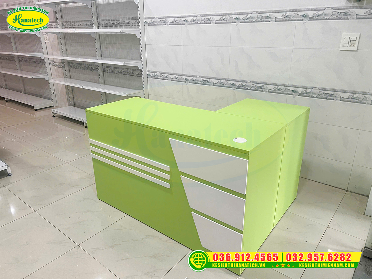 Bàn thu ngân gỗ MDF gọn đẹp tại Hải Phòng 