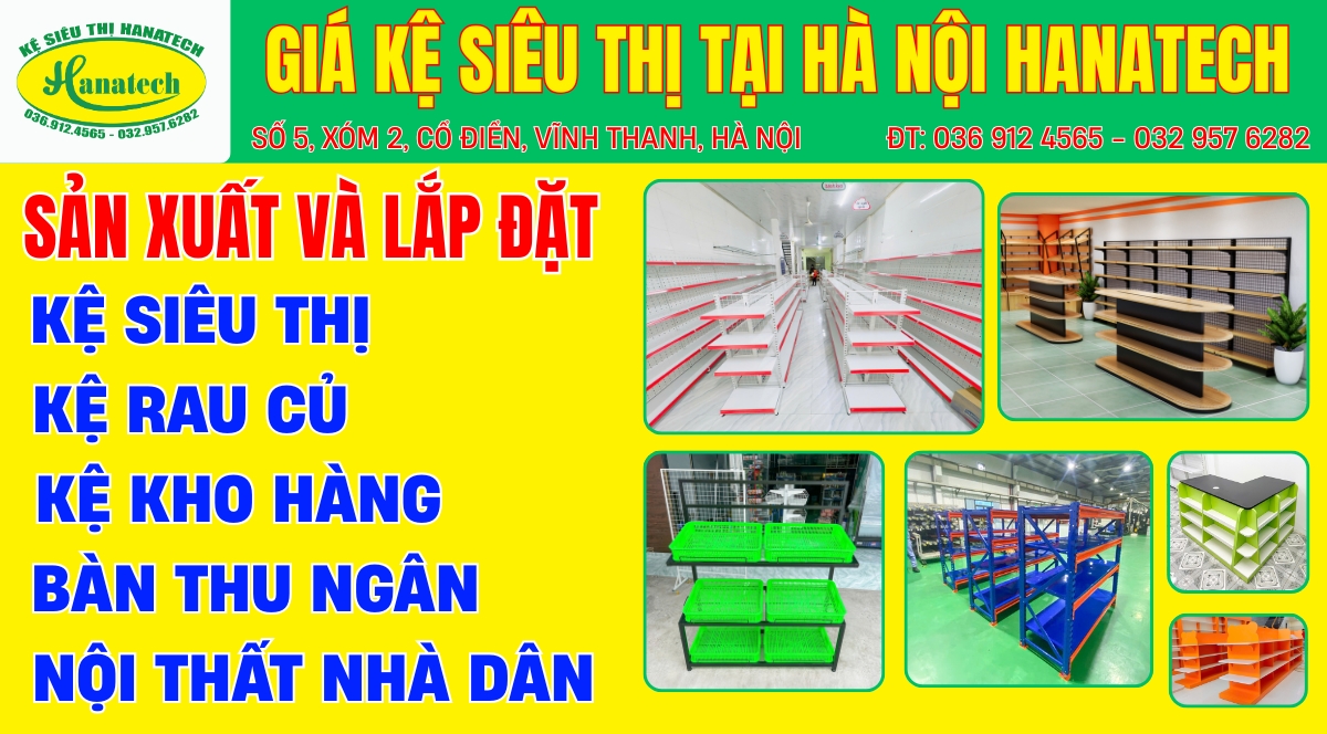 Giới thiệu giá kệ siêu thị tại Hà Nội
