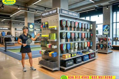 Giá kệ trưng bày vợt Pickleball