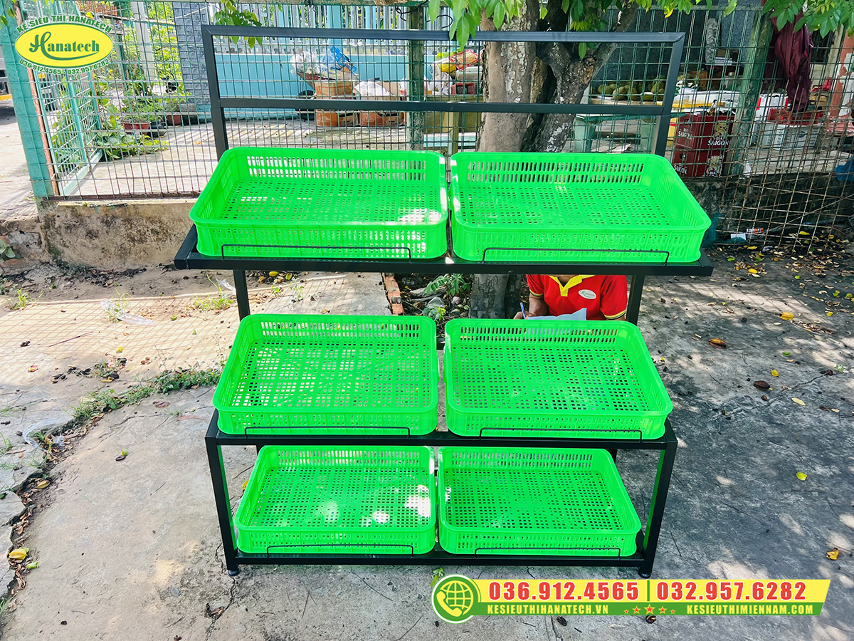 Kệ rau củ quả khay nhựa tại Hải Phòng 