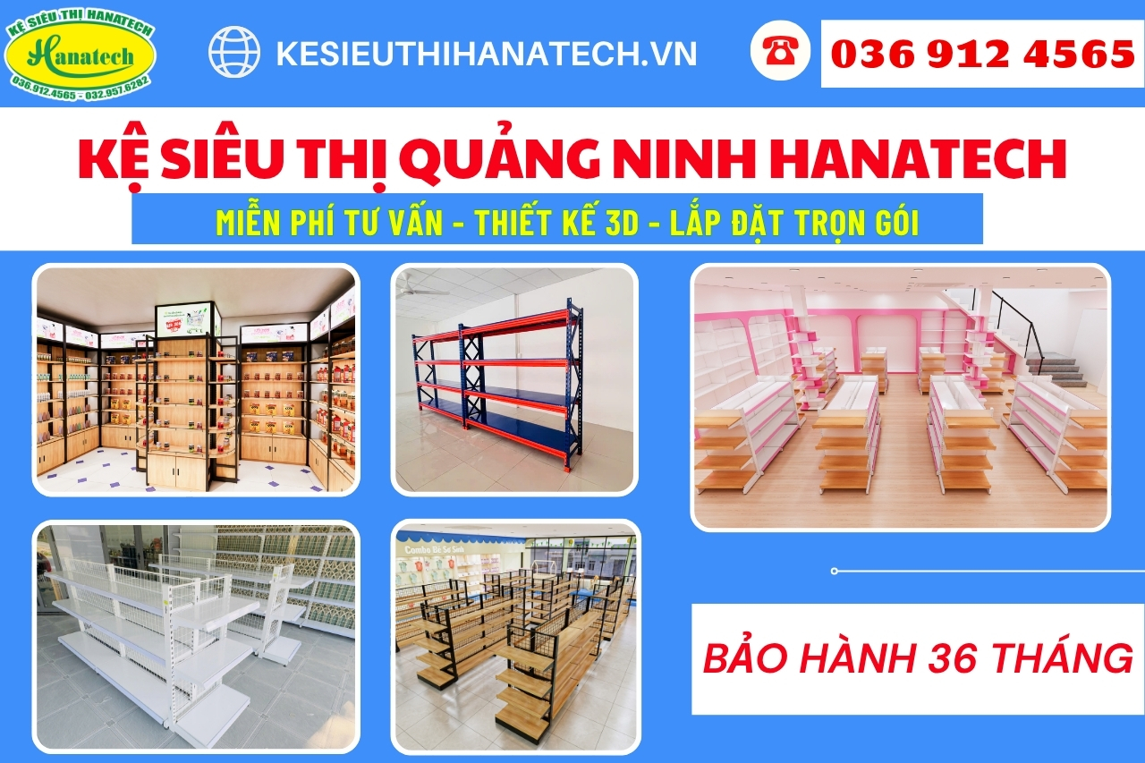 Kệ siêu thị mini tại Quảng Ninh