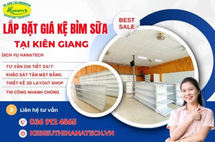 Lắp đặt kệ trưng bày cửa hàng mẹ và bé tại Kiên Giang – Giải pháp tối ưu cho không gian bán lẻ