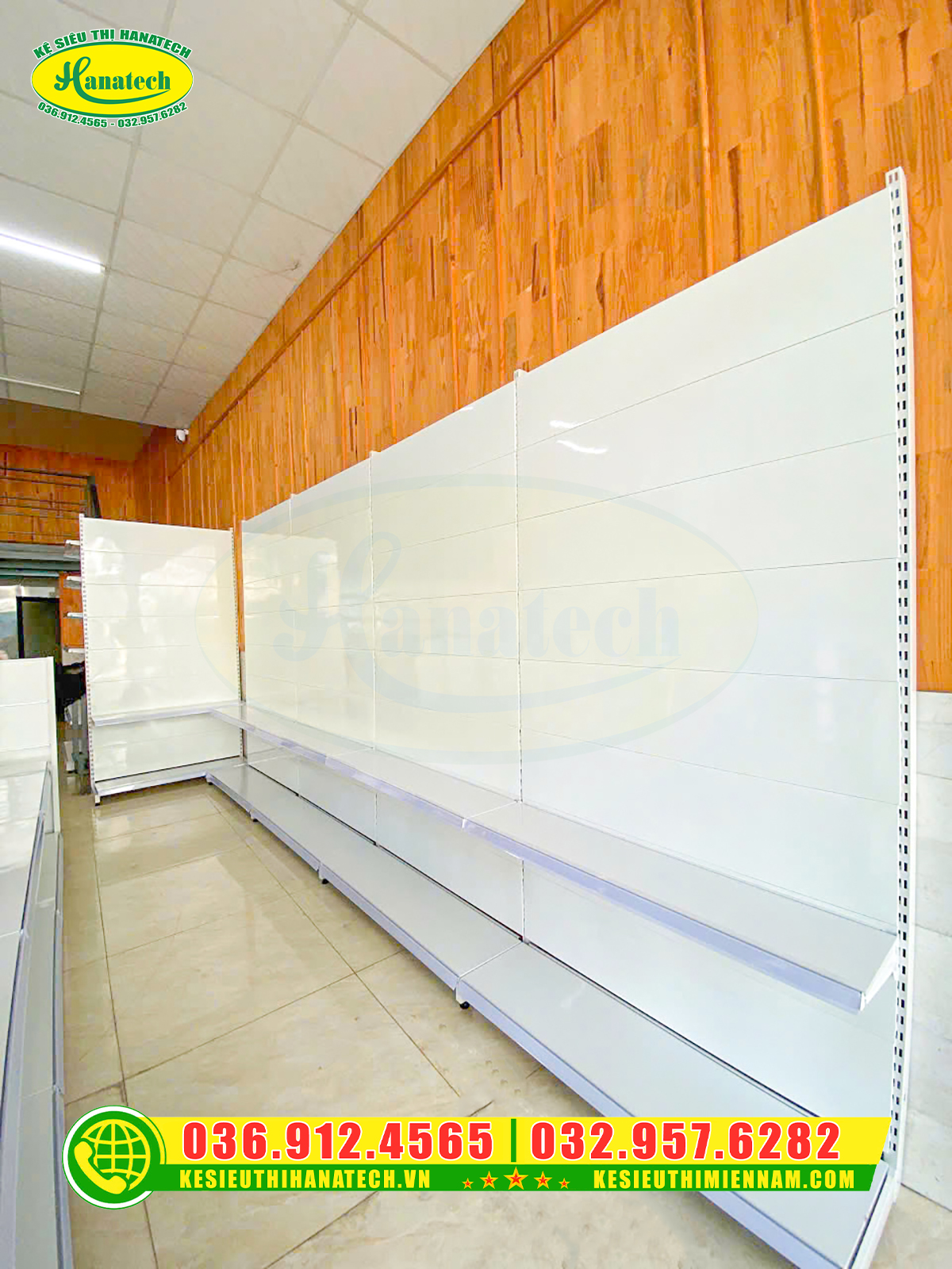 Setup kệ đơn cho cửa hàng mẹ và bé tại Kiên Giang 