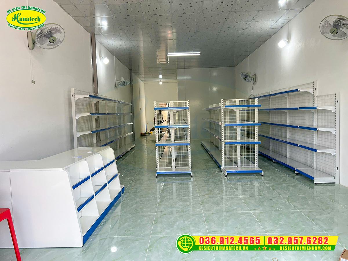 Setup kệ siêu thị mini tại Bắc Ninh