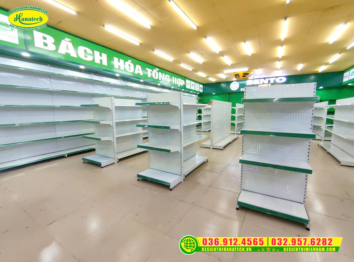 Setup shop tại Hòa Bình nên dùng kệ siêu thị loại nào để tối ưu chi phí