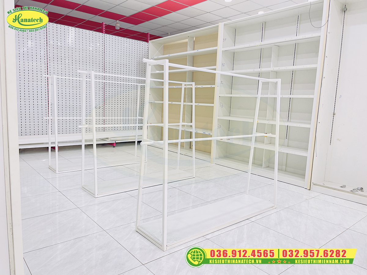 Lắp đặt kệ khung sắt treo đồ thời trang tại Đồng Nai 