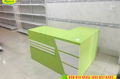 BÀN QUẦY THU NGÂN TÍNH TIỀN SIÊU THỊ TẠP HÓA TẠI HÀ NỘI