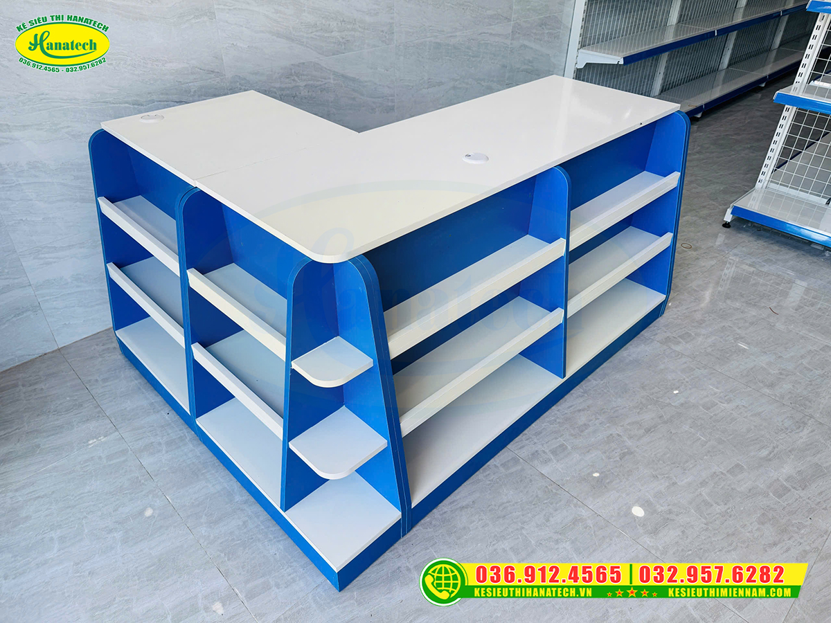 Bàn thu ngân shop văn phòng phẩm