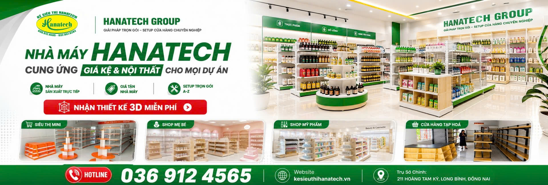 Nhà máy sản xuất giá kệ Hanatech