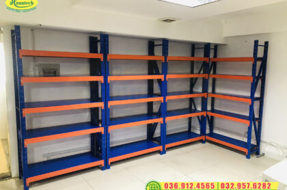 Kệ kho trung tải Hà Nội chính hãng, chịu tải cao, lắp đặt nhanh