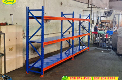 Kệ kho trung tải Hà Nội chính hãng, chịu tải cao, lắp đặt nhanh